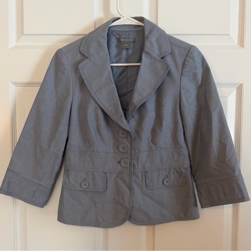 Ann Taylor Classic Gray Blazer